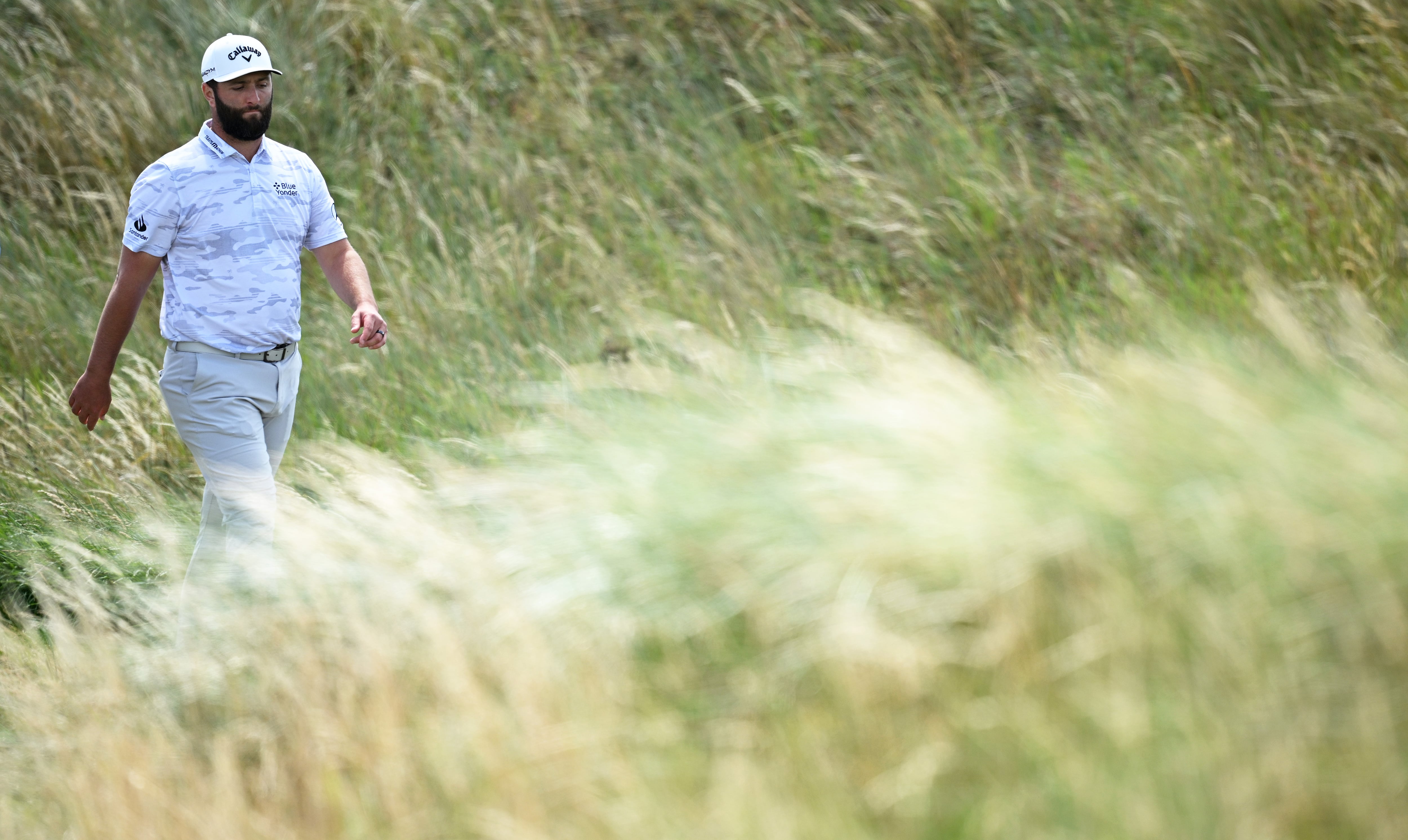 Jon Rahm, durante el Open del Royal Liverpool Golf Club