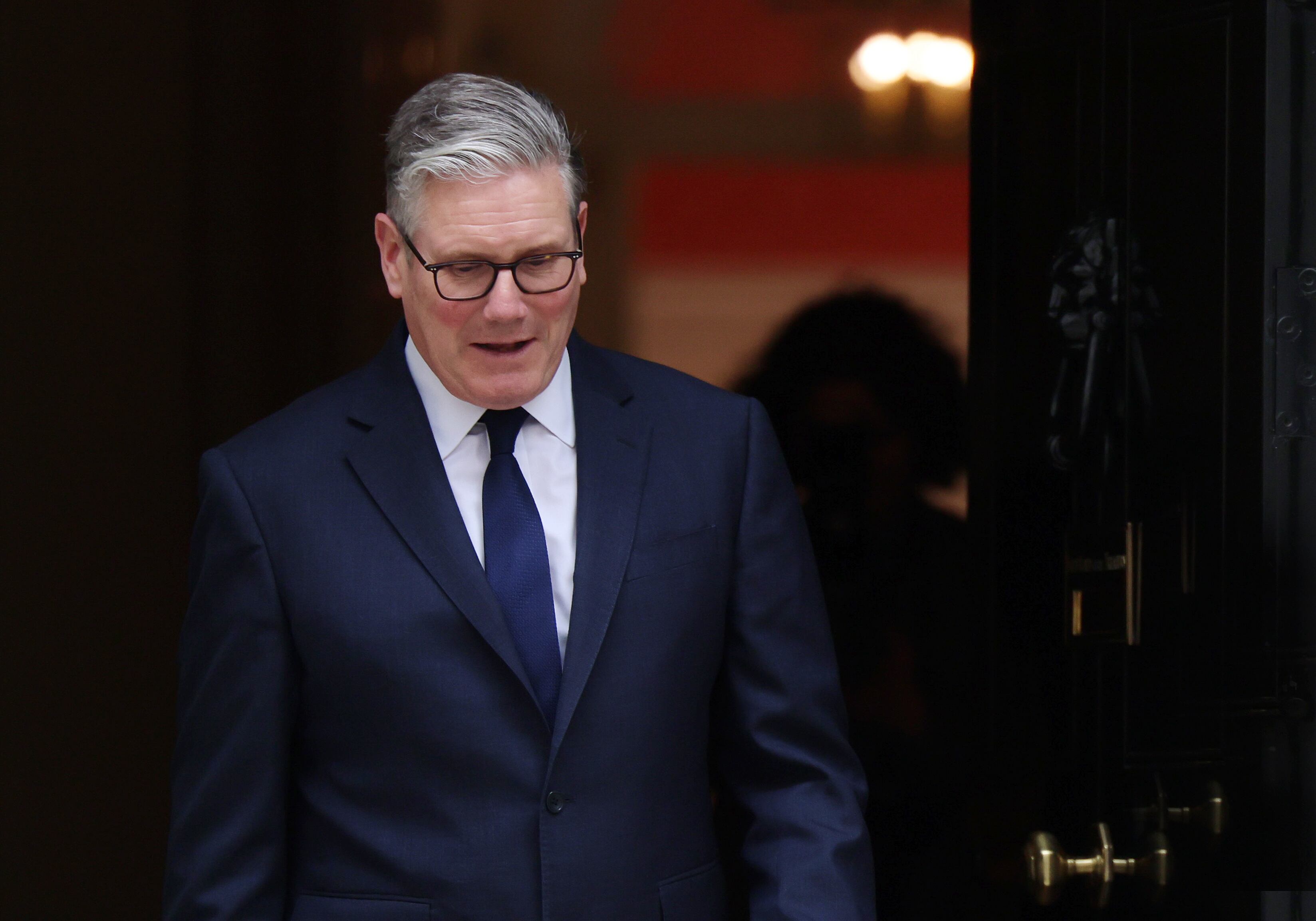 El primer ministro británico,Keir Starmer, antes de recibir al primer ministro de Países Bajos, Rob Jetten, a las puertas del 10 de Downing Street el pasado 14 de abril