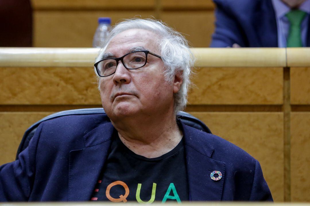 El ministro de Universidades, Manuel Castells, en el Senado.