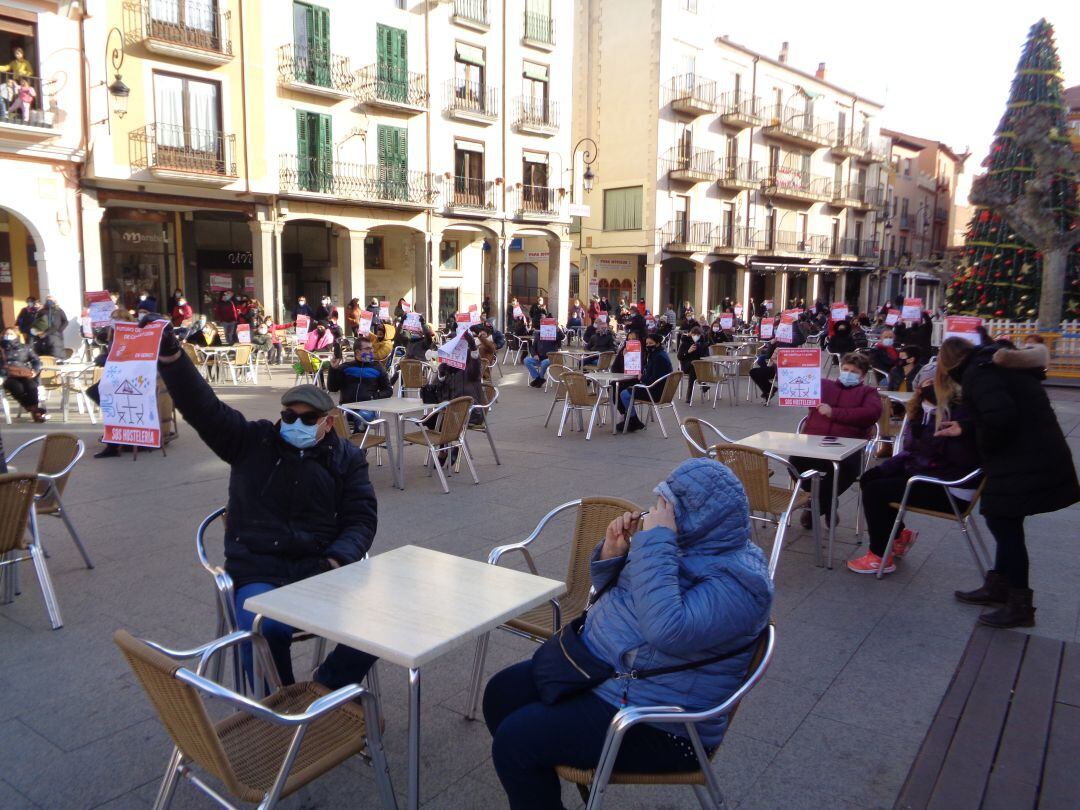 Imagen de archivo de la manifestación del sector hostelero del 3 de diciembre pasado