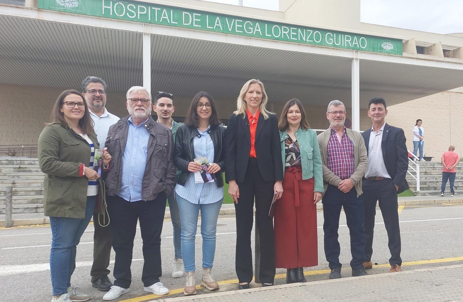 La candidata de Cs  en el Hospital de Cieza