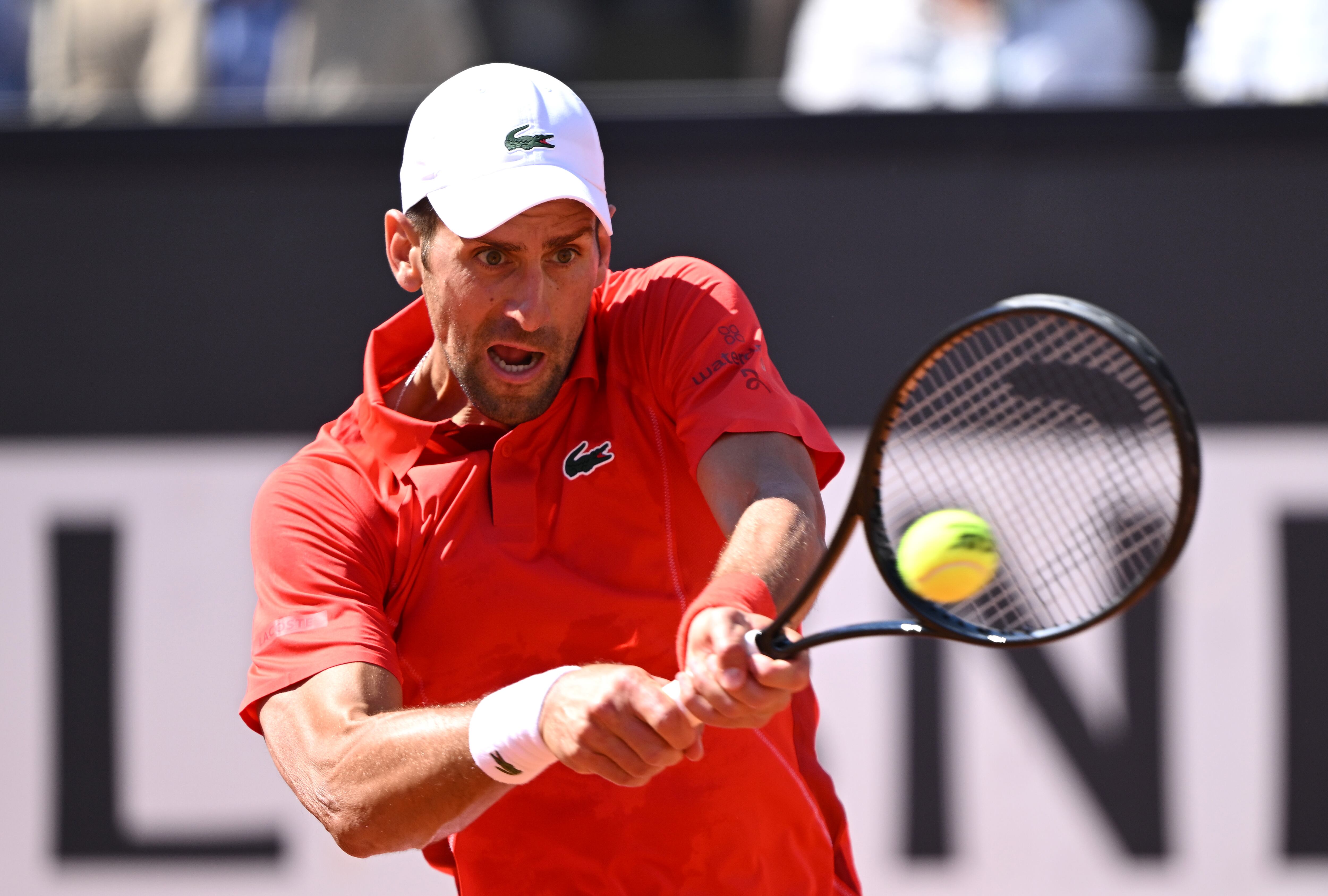 Djokovic, durante su partido ante Tabilo en el Masters 1000 de Roma