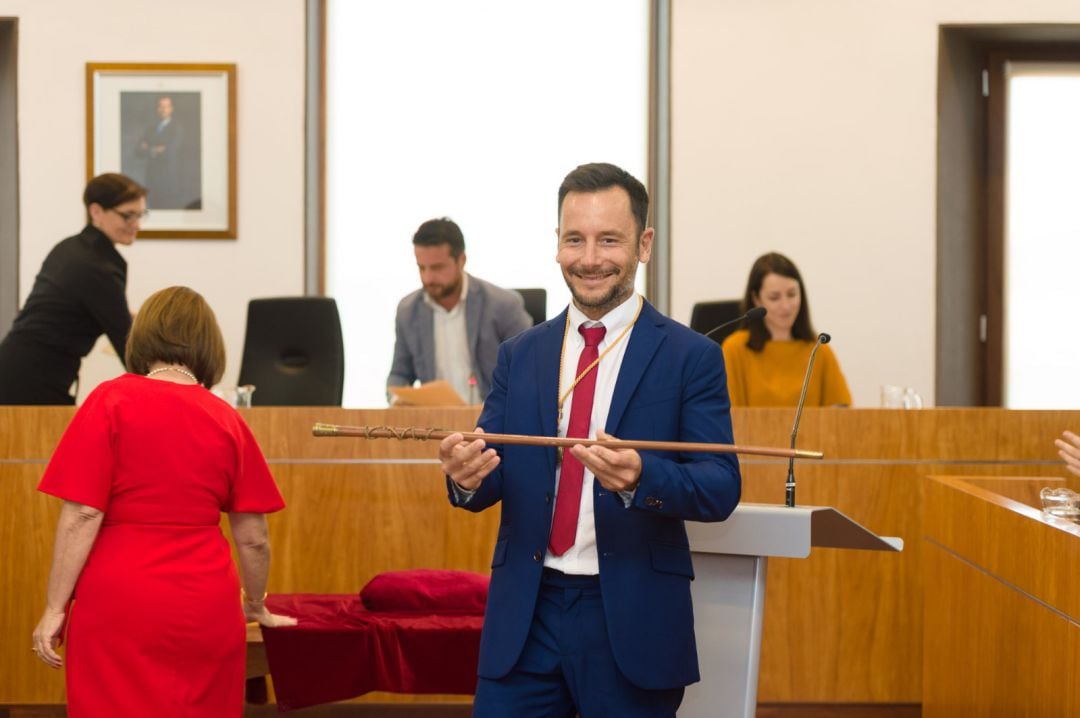Rafa Ruiz, tras ser proclamado alcalde de Ibiza