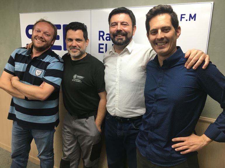 Chento, Ochoa, Roberto Navarro y Antonio Ejido en Radio Elda Cadena SER