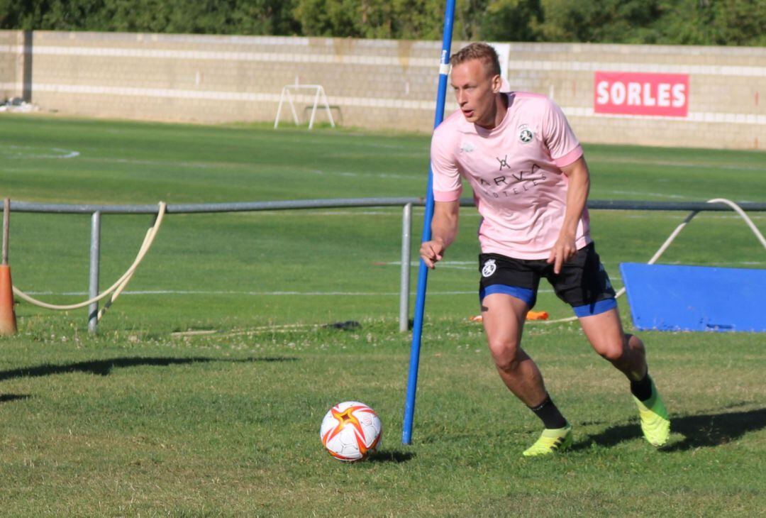 Obolskii, durante un entrenamiento en Puente Castro