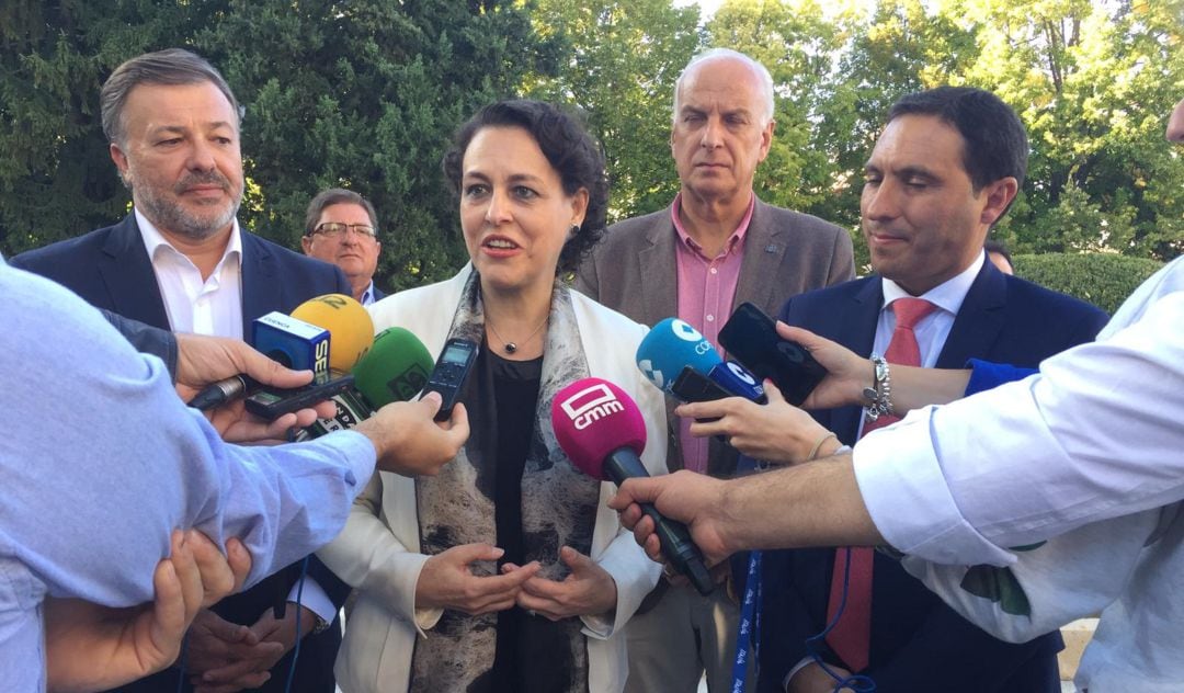 Magdalena Valerio en su visita a Cuenca