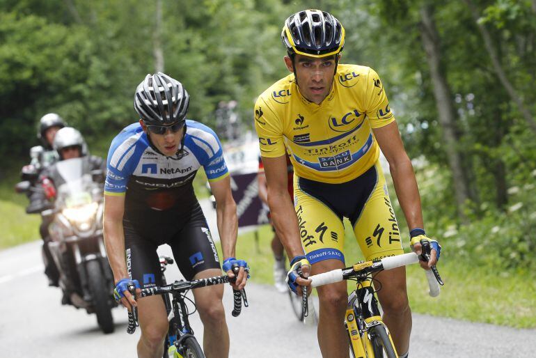 El ciclista español, en la Dauphine 2014