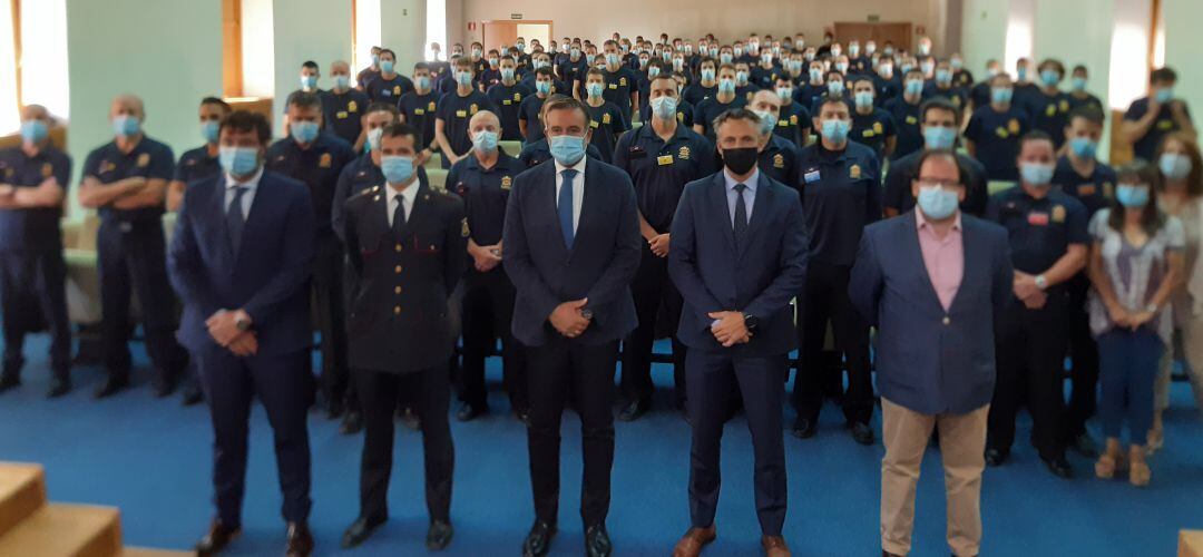 Candidatos a bomberos en el arranque del nuevo curso