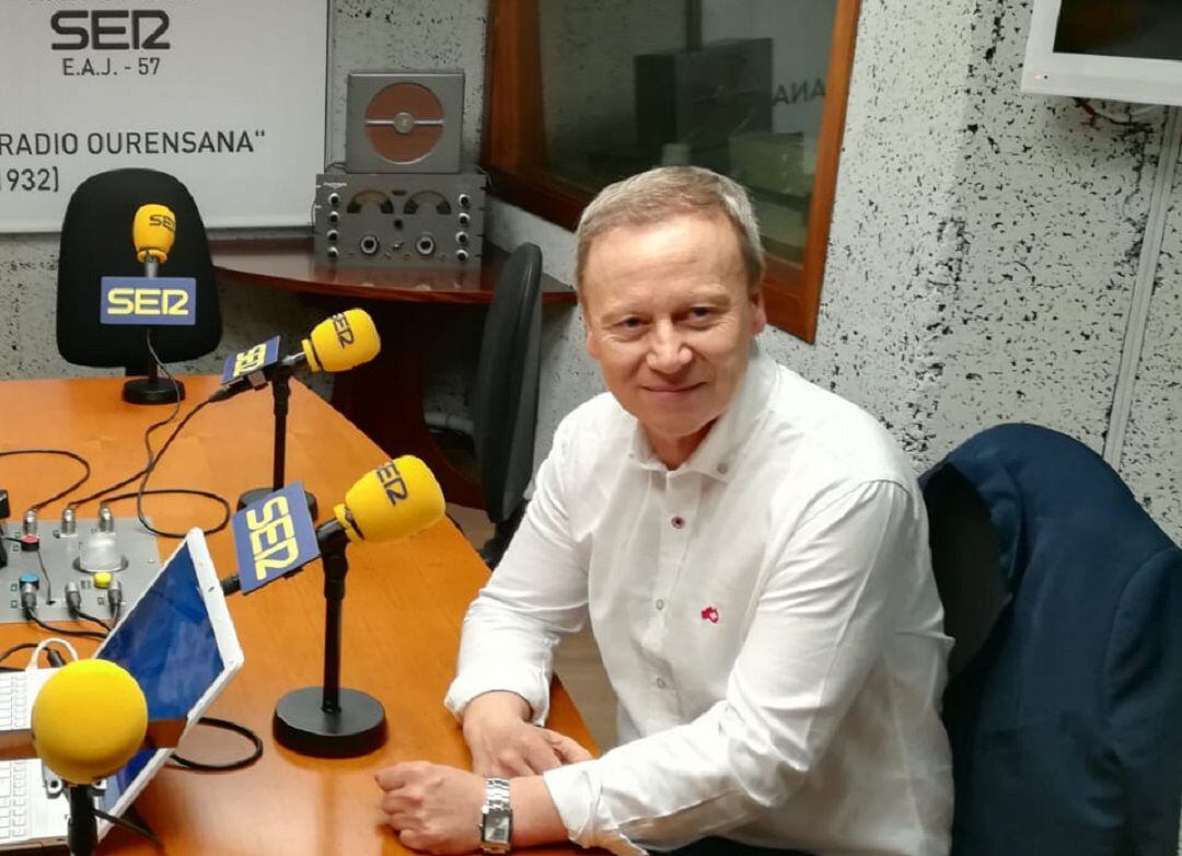 Rafael Villarino en el estudio Ramón Puga