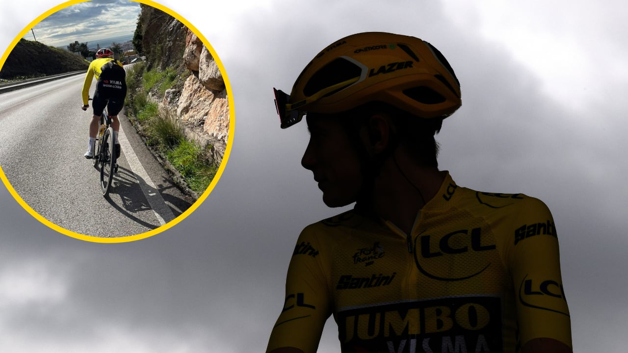 Jonas Vingegaard sufre una caída mientras entrena en Málaga