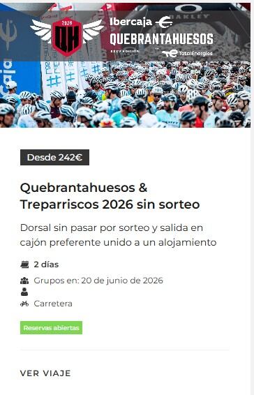 La organización ofrece promociones (con el cupo de camas que consigue) desde 242 euros que incluyen dorsal, alojamiento, cajón de salida...y otras ventajas para "luchar" con los precios de mercado