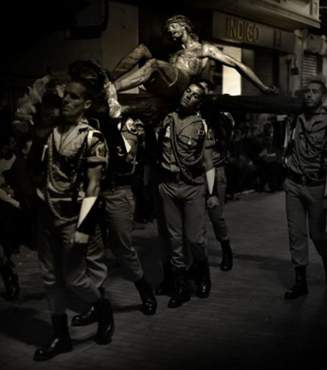 Fotografía premiada en el concurso de 2021 de la Semana Santa de Gandia