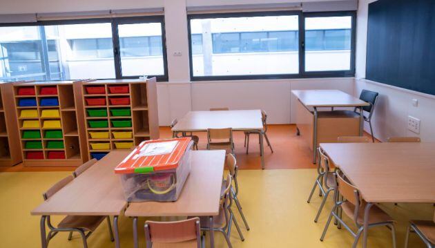 Aula del colegio número 5 de Miguelturra