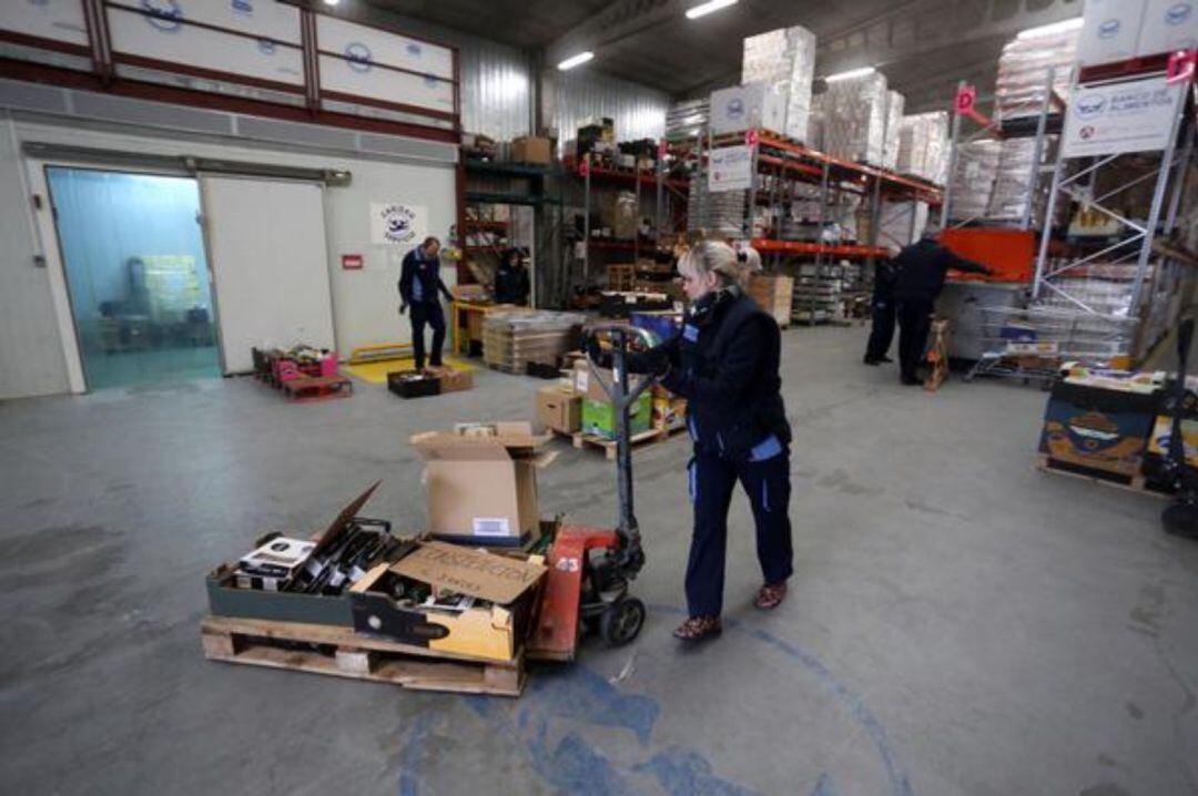 Interior del Banco de Alimentos de Valladolid