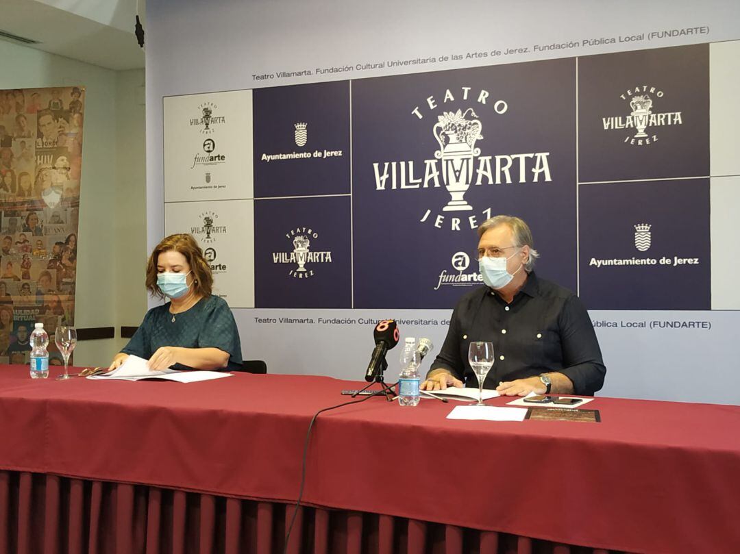 Rueda de prensa de avance de temporada en el teatro Villamarta de Jerez este miércoles