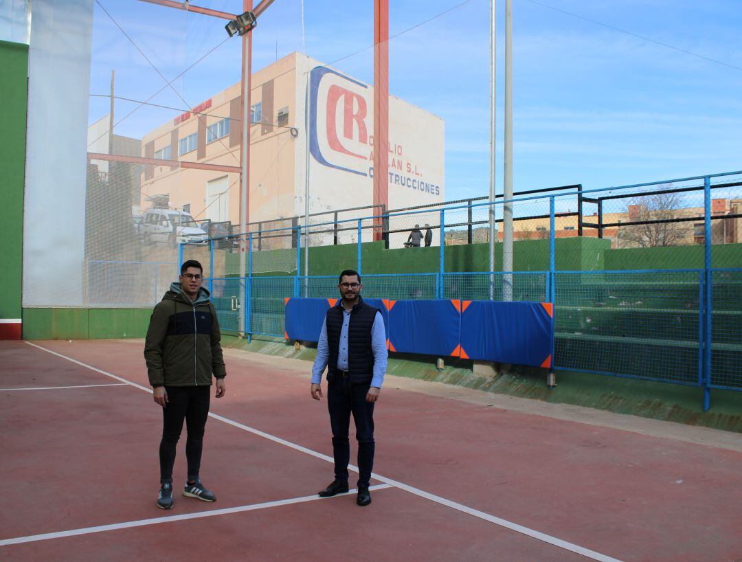 El alcalde de l&#039;Alcora, Samuel Falomir y el concejal de Deportes, Manu Rubio.