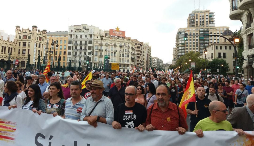 Una imagen de la manifestación de la Comissió Nou D&#039;Octubre del pasado año 