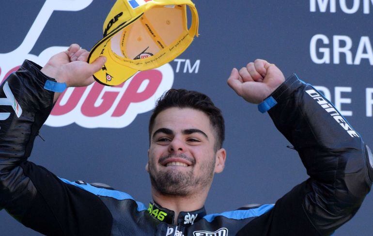 Fenati celebra su victoria en Le Mans