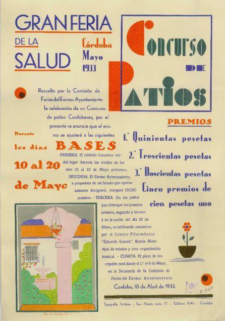 Cartel del Concurso de Patios de 1933