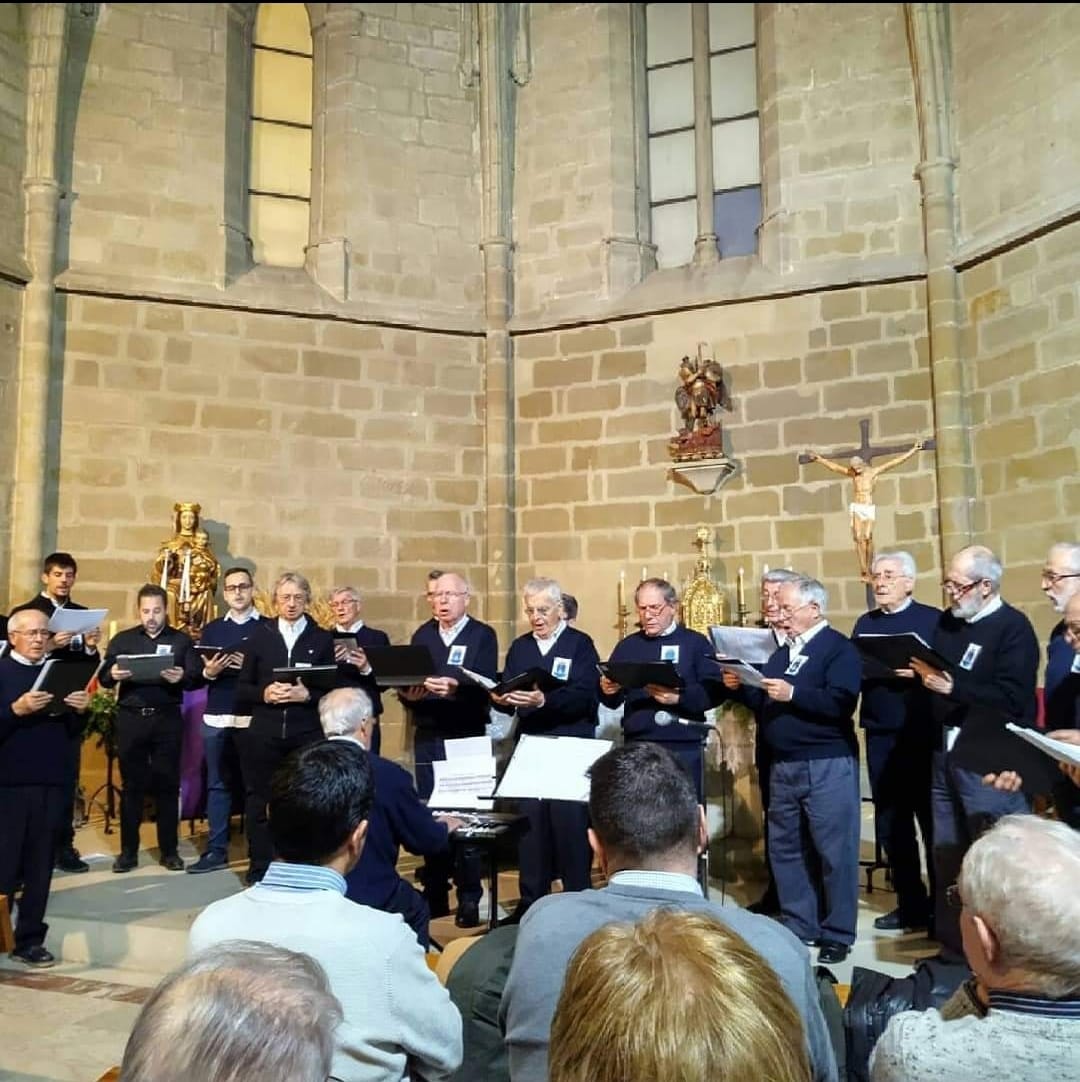 La coral Ars Nova durante el concierto del Pan de los pobres