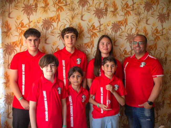 La selección de Almería en la Copa Escolar (se juega a 6 tableros) y el delegado es Javier Garrido.