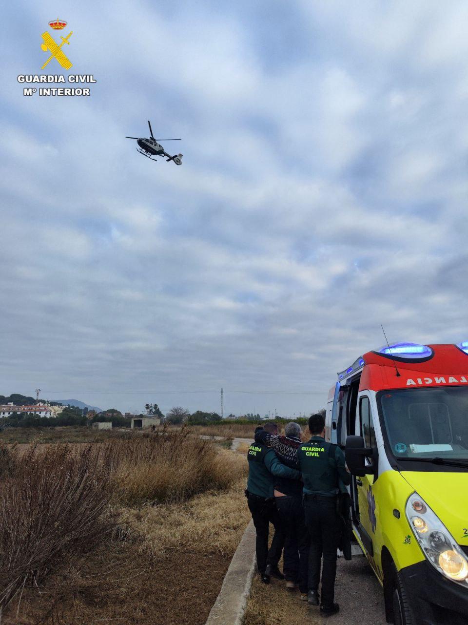 Localizado por la Guardia Civil un hombre de 73 años perdido al salir de una residencia en El Puig