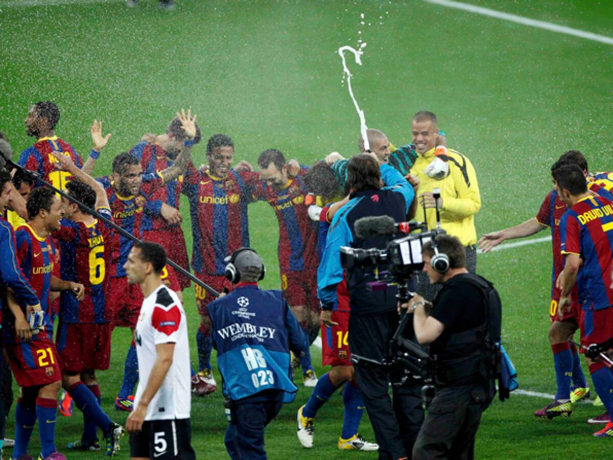 El cava tardó pocos segundos en aparecer