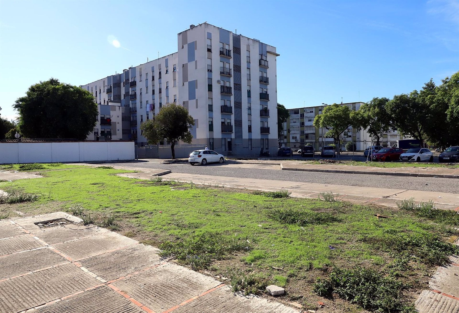 Imagen de un solar de la barriada de Cerrofruto en Jerez de la Frontera