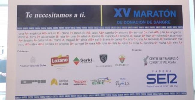 XV Maratón Donación de Sangre