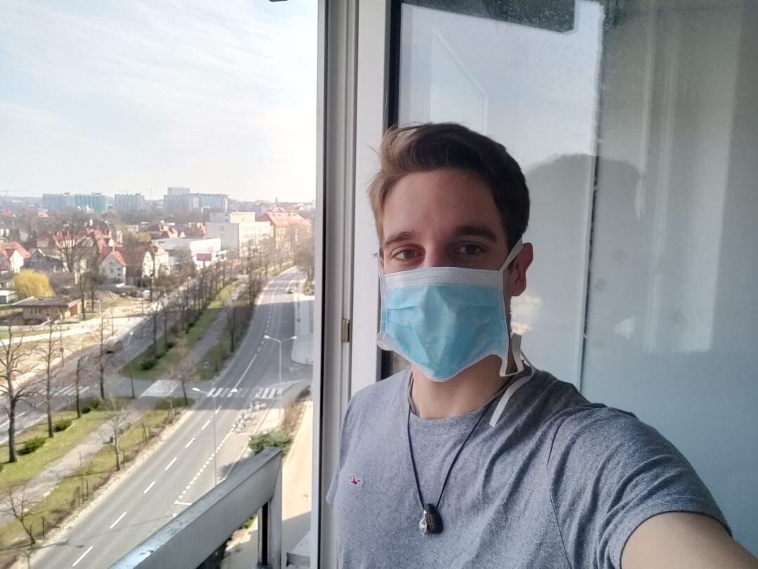 El joven Erasmus de la UMA confinado en la ciudad polaca de Poznan con coronavirus