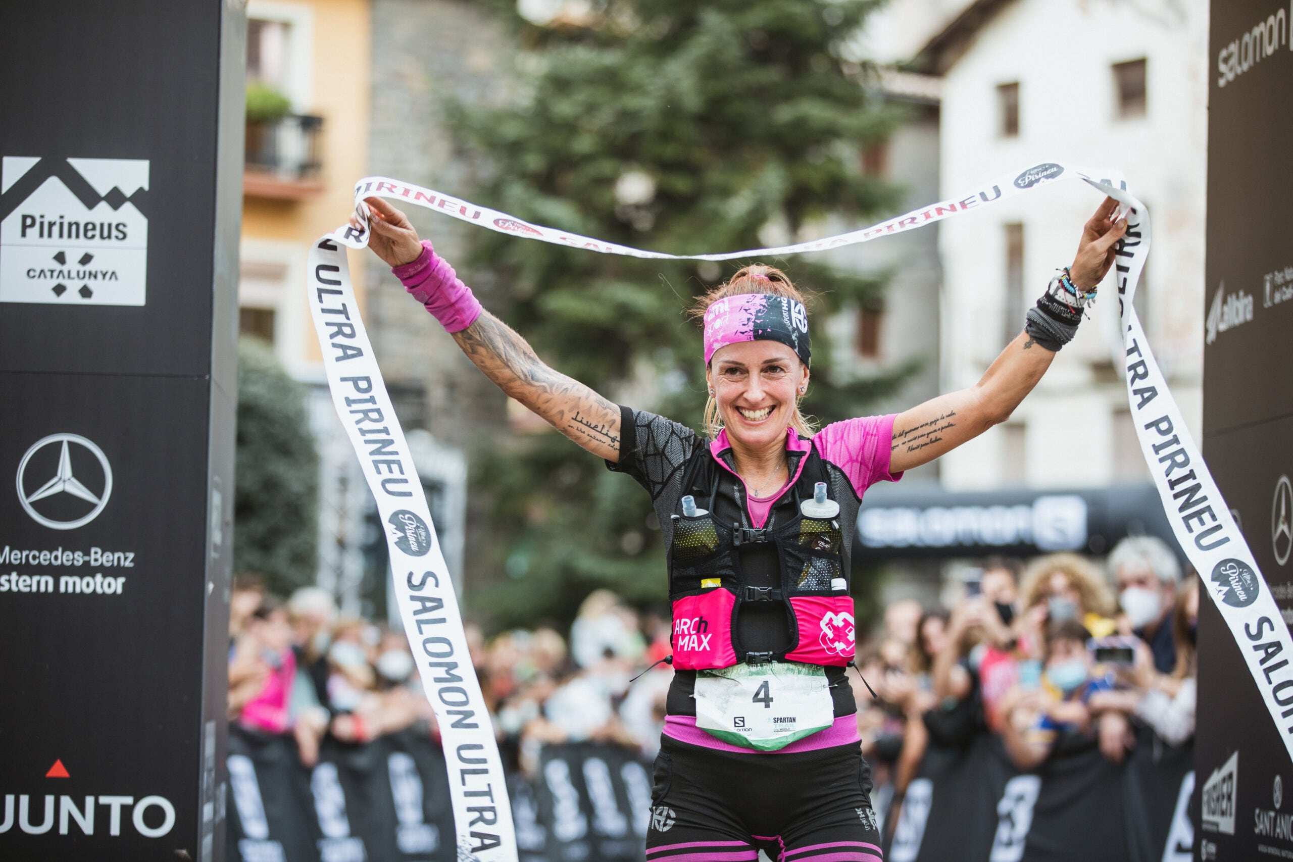 La cántabr Azara García de los Salmones, en una imagen de archivo tras su victoria en la Ultra Pirineu.