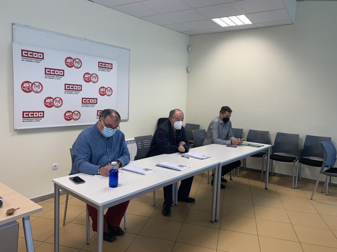 Los representantes de CCOO y UGT piden la participación en el acto del 1 de mayo en Valladolid