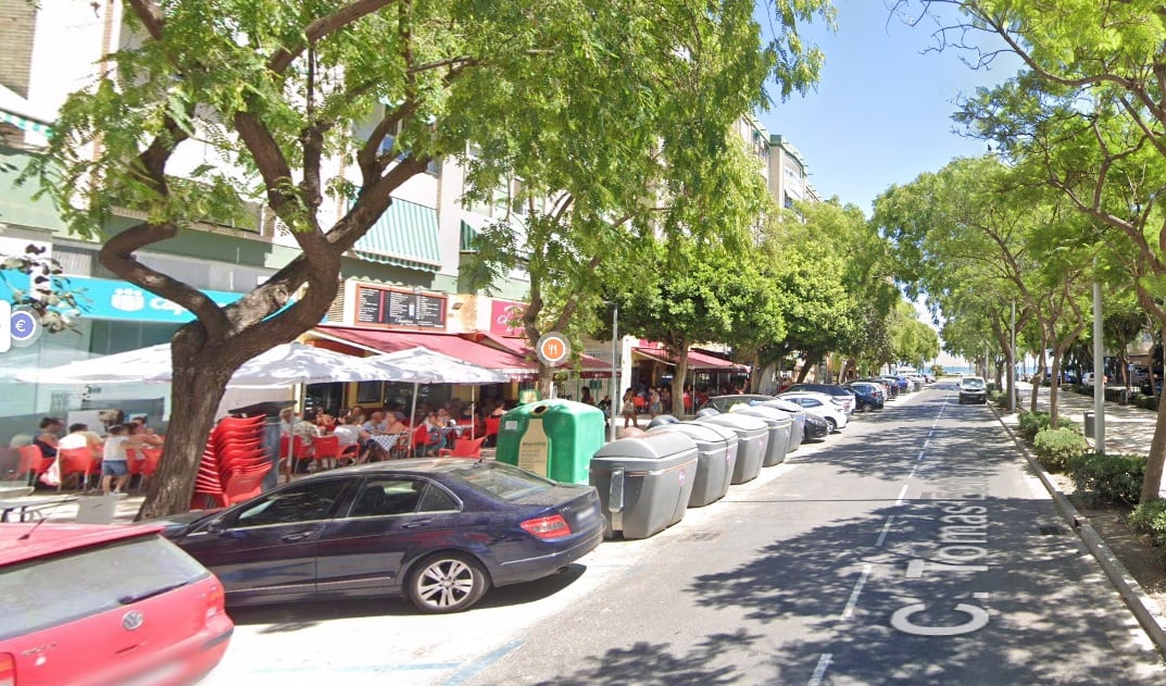 Calle Tomás de Echevarría de Málaga (Google Maps)