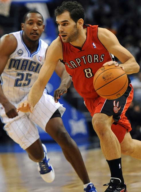 José Manuel Calderón, durante el partido frente a Orlando Magic