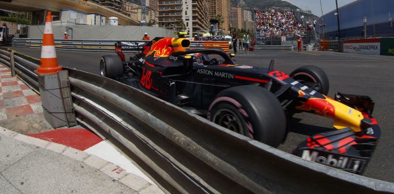 Max Verstappen, en el circuito de Mónaco.