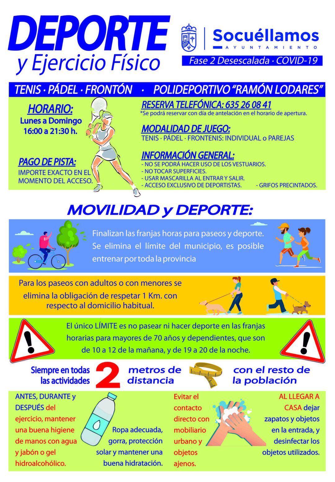 Cartel informativo del Ayuntamuento de Socuéllamos.