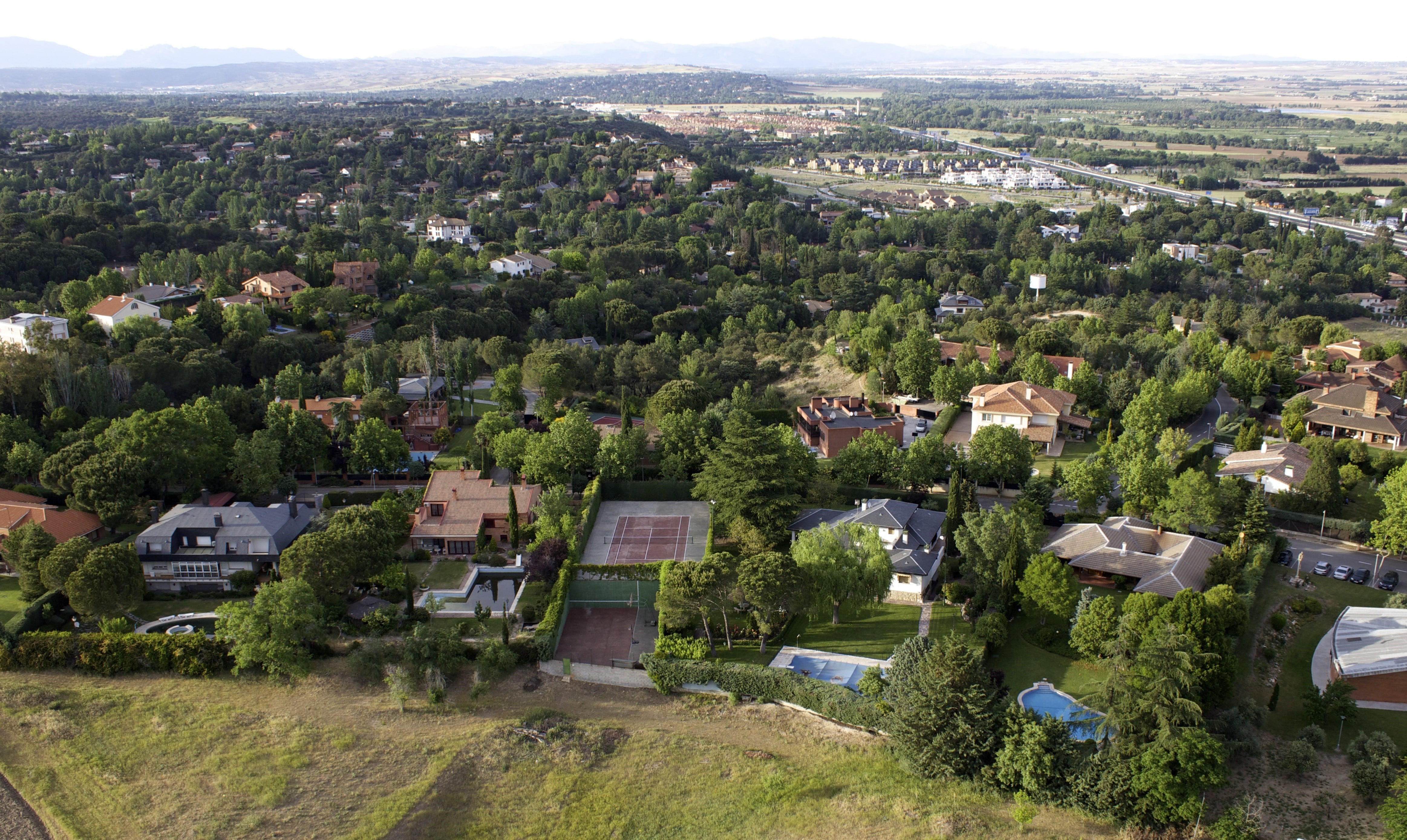 Vista aérea de la urbanización Fuente El Fresno de San Sebastián de los Reyes