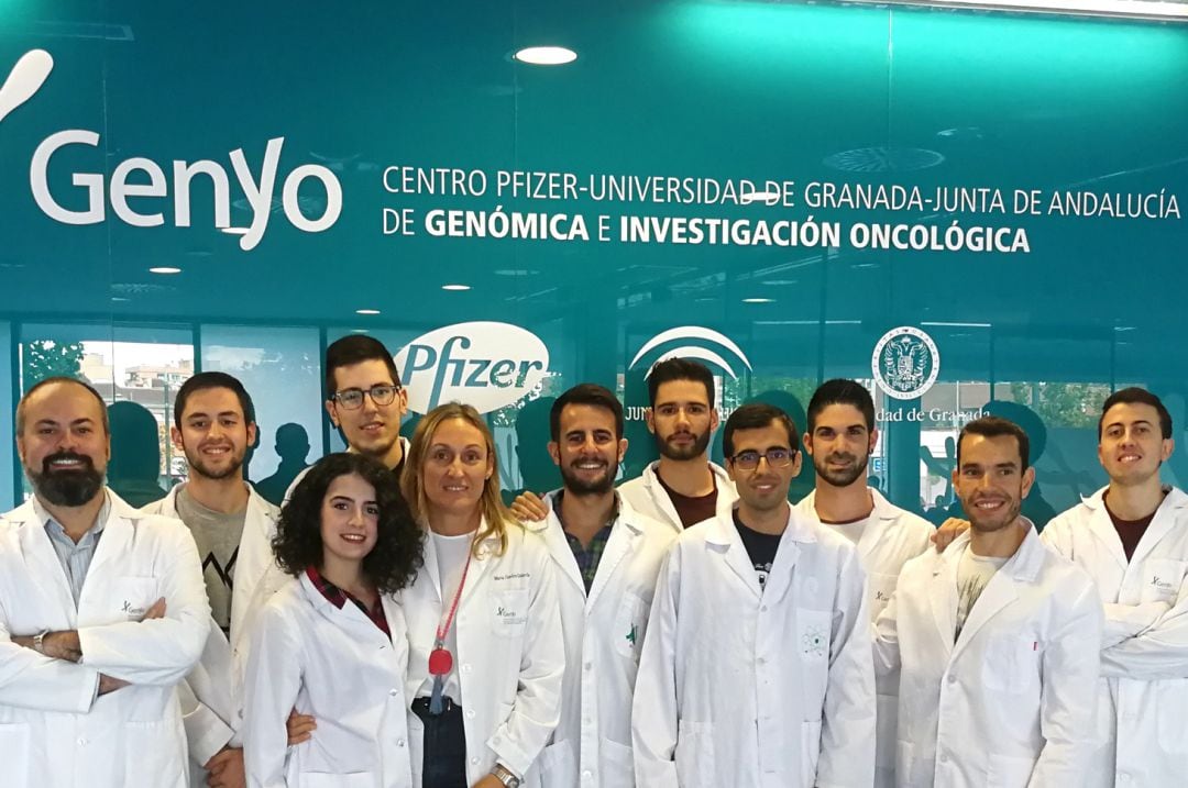 Equipo investigador que ha logrado identificar el papel una protenía fundamental en el cáncel de pulmón