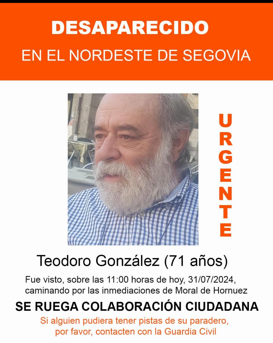 Alerta por la desaparición de un hombre en Moral de Hornuez