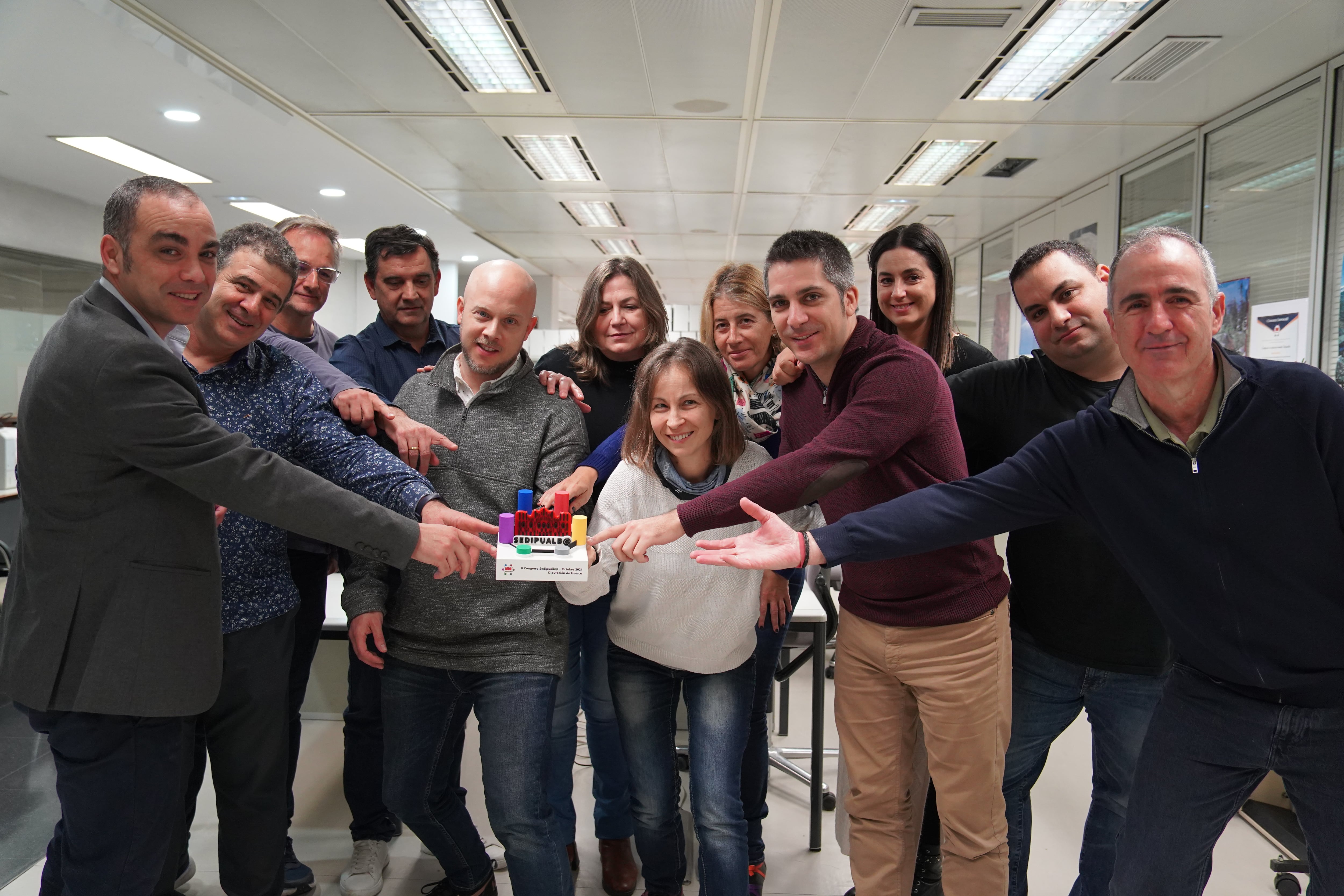 El equipo de Transformación Digital de la DPH con el premio