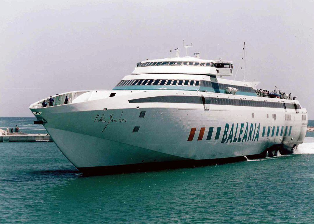 El fast ferry Federico García Lorca.