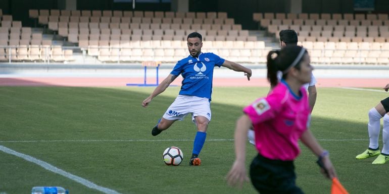 Sergio Iglesias en un partido en Chapín