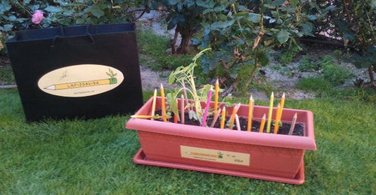 La historia de un lapicero que una vez gastado, se planta en una maceta con las semillas que tiene en su interior