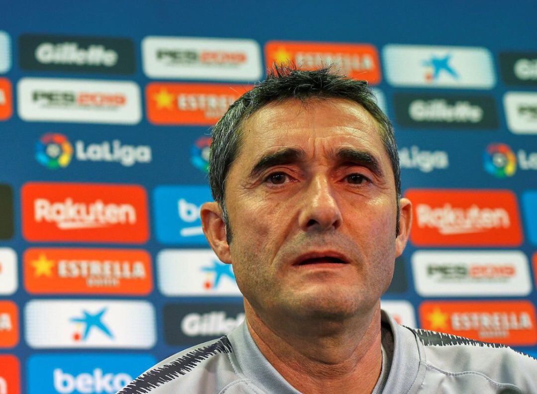 Valverde, durante la rueda de prensa. 