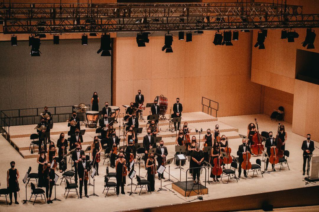 La Jove Orquestra de Castelló en un concierto en el Auditori de Castelló