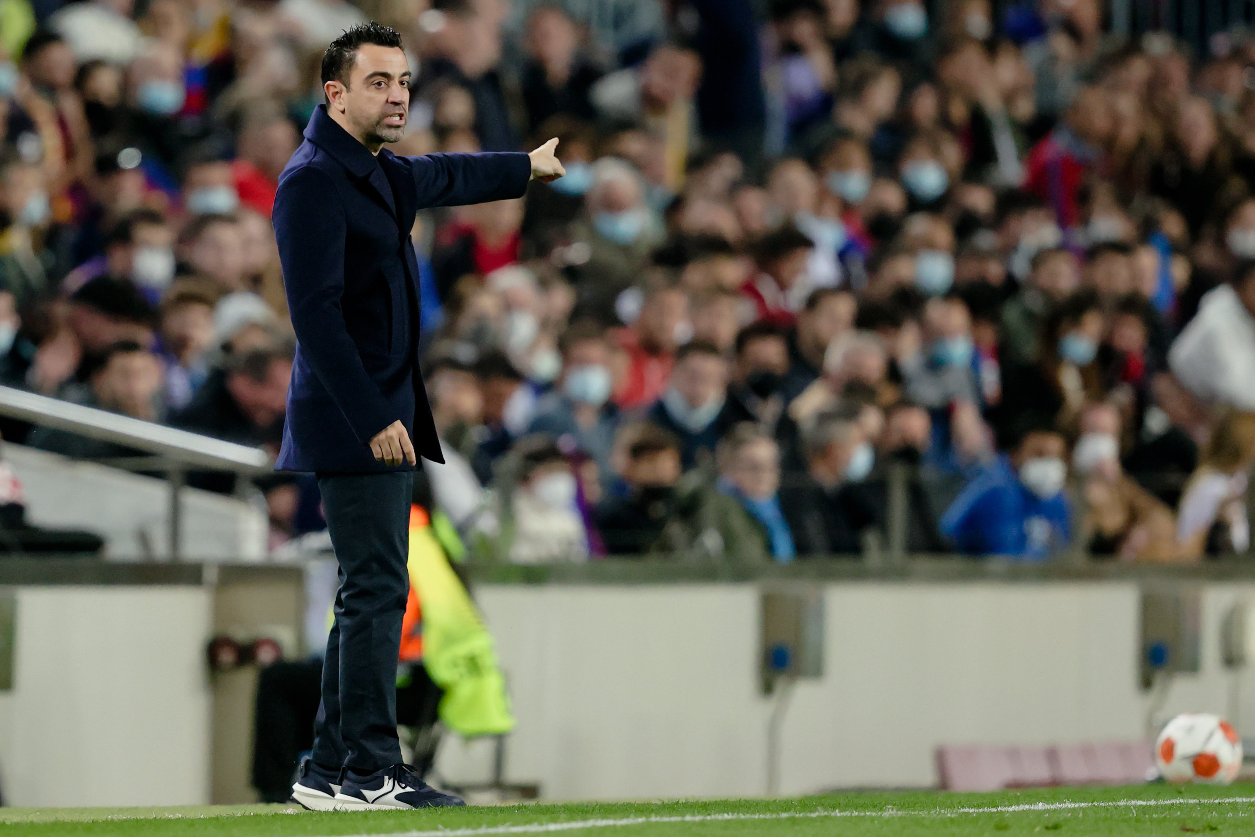 Xavi Hernández, en la Europa League