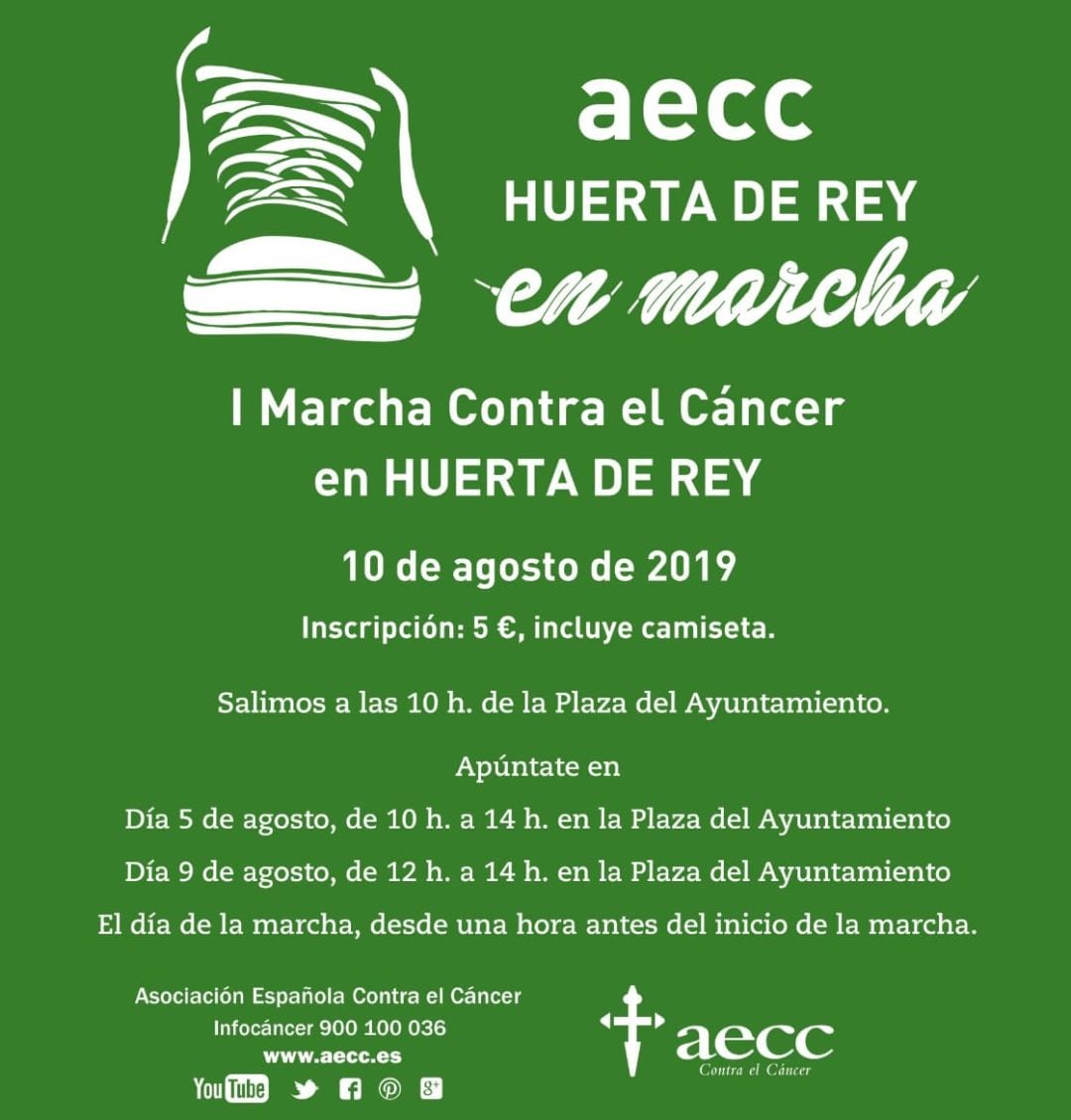 Cartel anunciador de la marcha