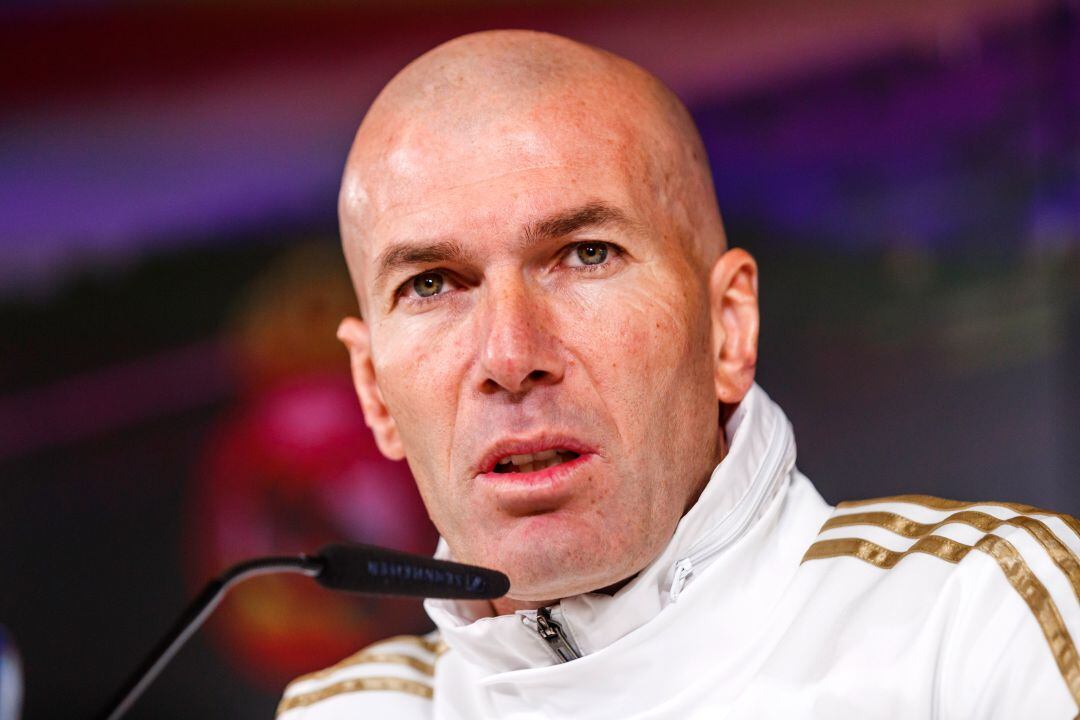 Zidane, durante la rueda de prensa. 