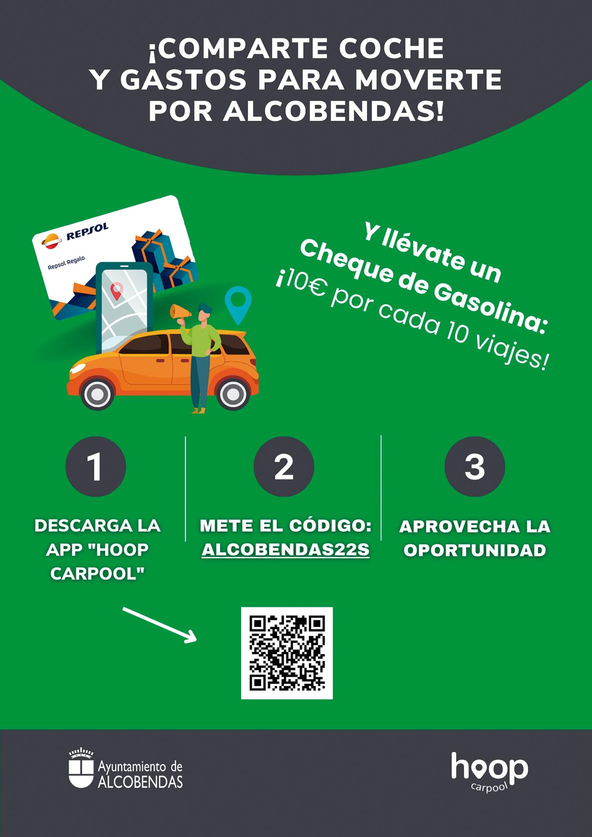 Imagen campaña para compartir coche en Alcobendas