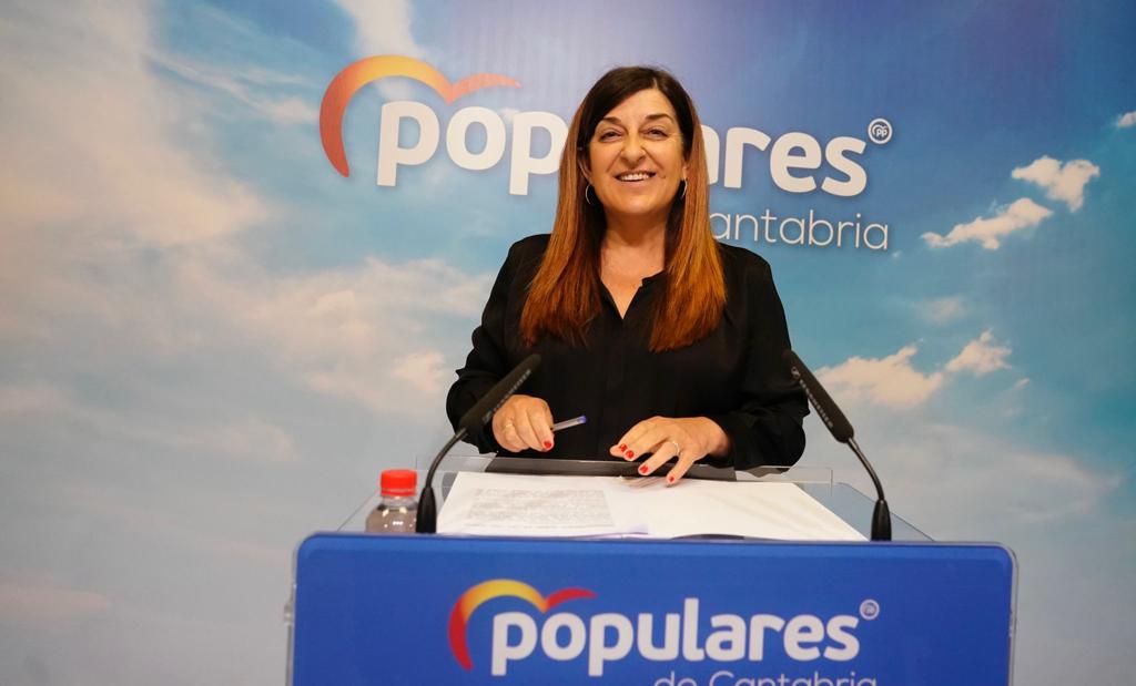 La presidenta del Partido Popular, María José Sáenz de Buruaga.